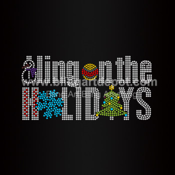 Bling On The Holidays Iron On Rhinestone Heat Transfer Bling On The Holidays Iron On Rhinestone Heat Transfer
